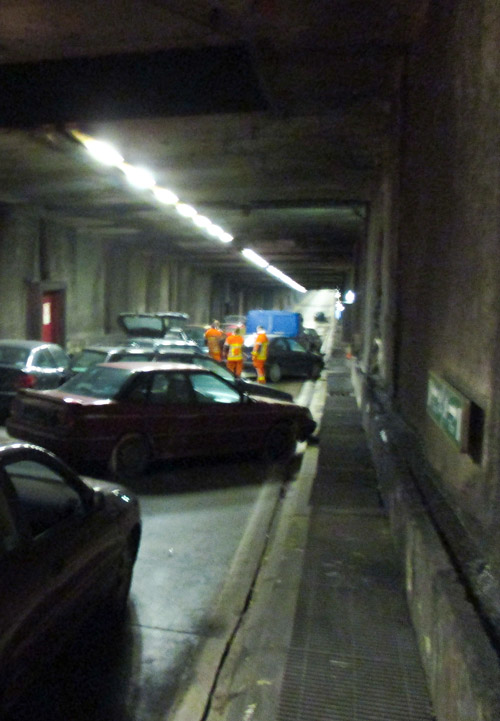 Les pompiers de Bruxelles (Siamu) en exercice dans le tunnel Leopold 2